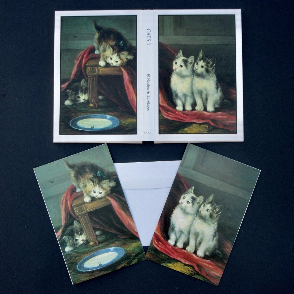 Cat Note cards (10) New, Blank Inside